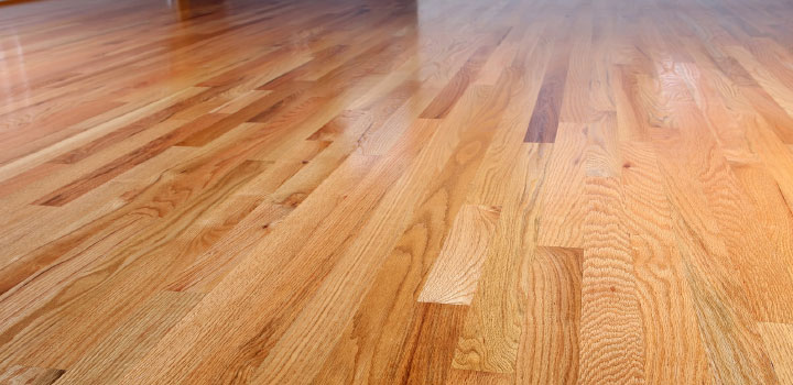 beautiful newly refinished hardwood flooring