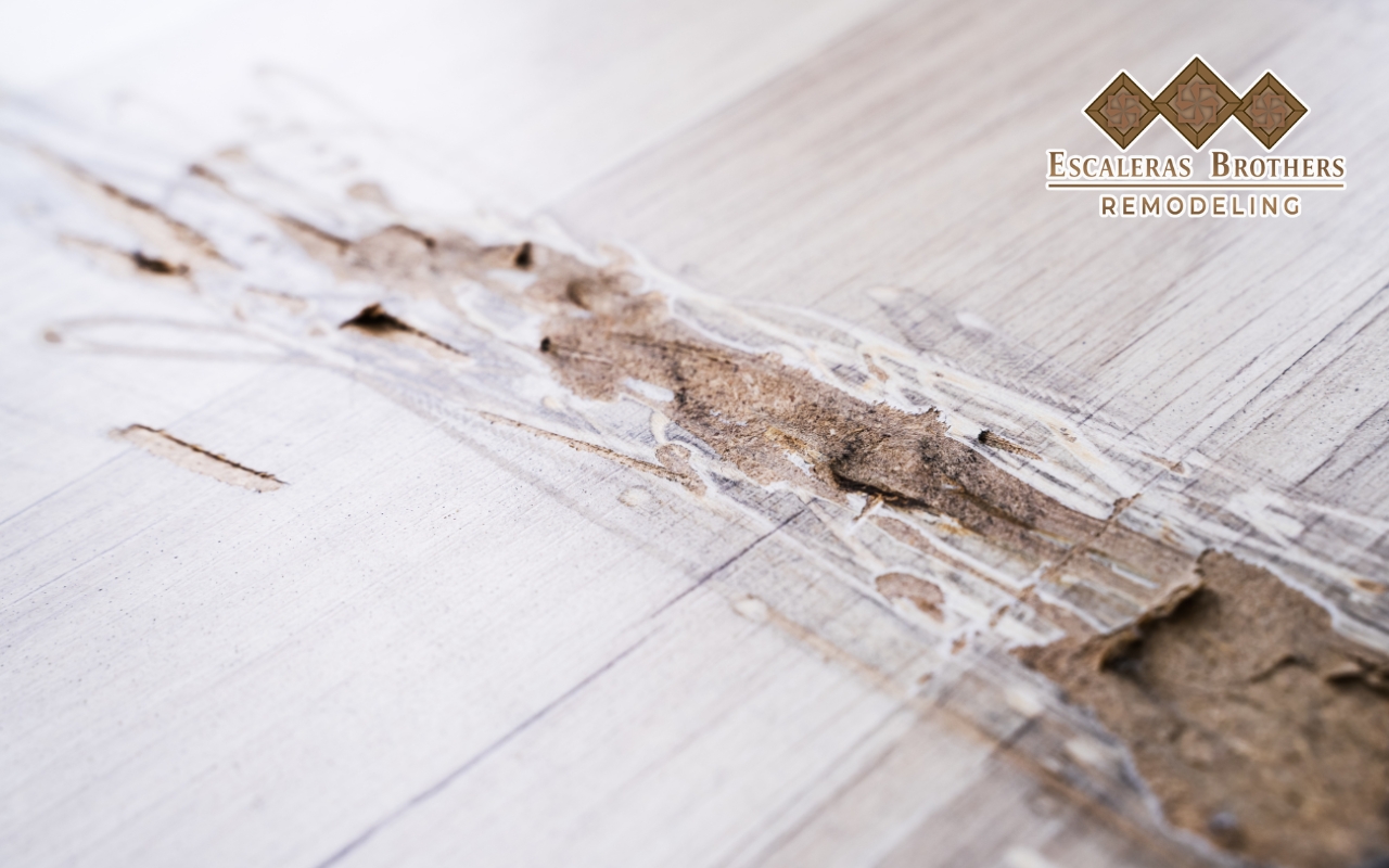 Preventing water damage on laminate flooring.