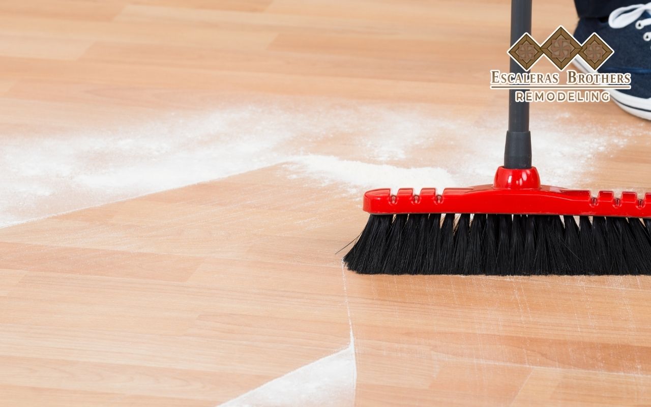 Easy-to-clean hardwood flooring in a family room