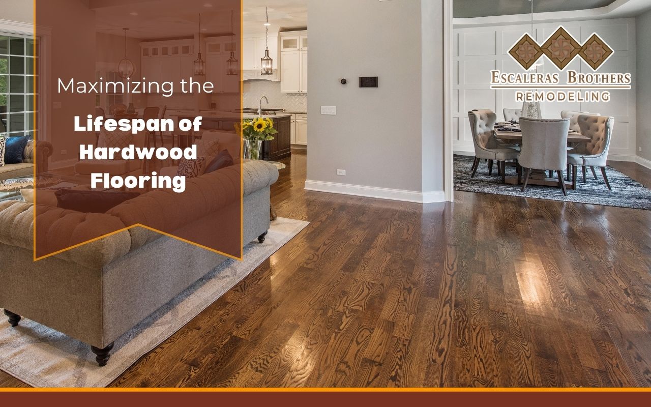 Long-lasting hardwood flooring in a modern living space