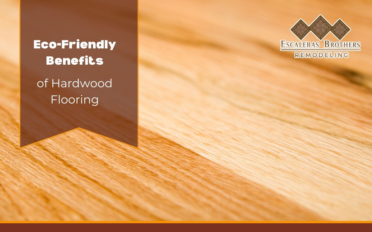 Sustainable hardwood flooring in an eco-friendly home