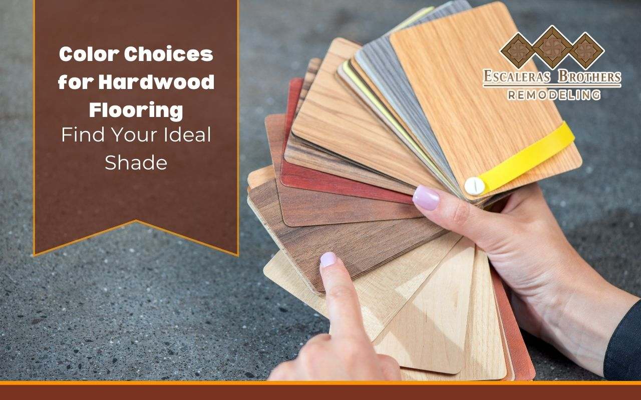 Comparison of light and dark hardwood flooring colors