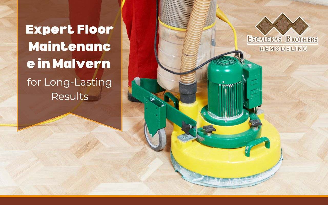 A homeowner following tips to ensure floor longevity