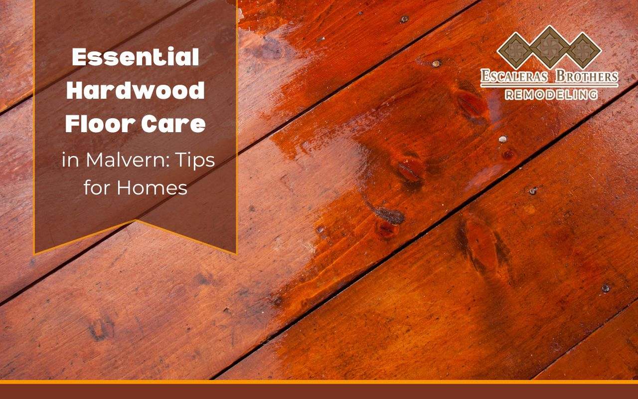 Professional providing hardwood flooring services in Malvern