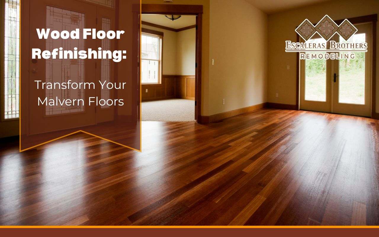 Professional restoring hardwood floors to their original condition